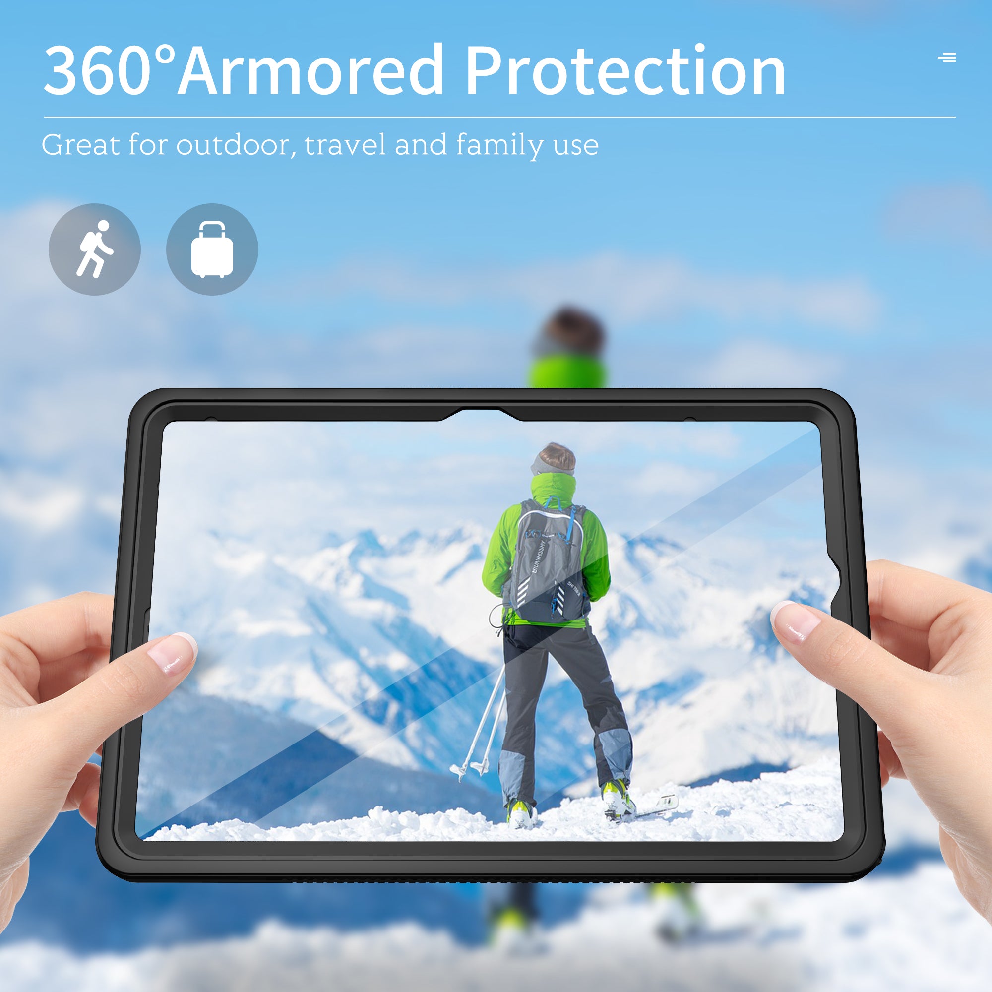 FS Tablet Waterproof Case for Samsung Galaxy Tab A9+ IP68 Full-Body Anti-drop Protective Cover FS Tablet Waterproof Case for Samsung Galaxy Tab A9+ IP68 Full-Body Anti-drop Protective Cover
